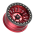 Fittipaldi Off Road FB152R Wheel - Gloss Red Machined with Red Tint and Gloss Black Ring