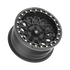 Fittipaldi Off Road FB153B Wheel - Satin Black with Gloss Black Forged Ring