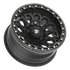 Fittipaldi Off Road FB153B Wheel - Satin Black with Gloss Black Forged Ring