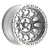 Fittipaldi Off Road FB153M Wheel - Gloss Silver Machined with Machined Ring