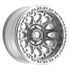 Fittipaldi Off Road FB153M Wheel - Gloss Silver Machined with Machined Ring