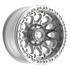 Fittipaldi Off Road FB153M Wheel - Gloss Silver Machined with Machined Ring