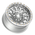 Fittipaldi Off Road FB153M Wheel - Gloss Silver Machined with Machined Ring