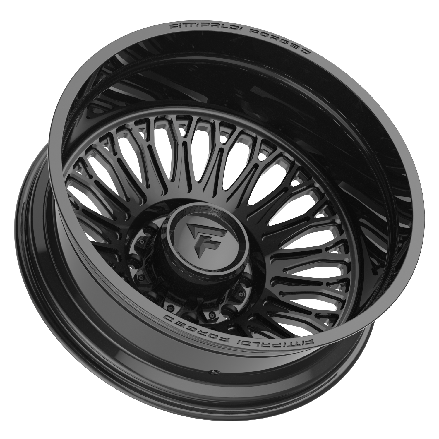 Fittipaldi Off Road FDF604F Wheels – Gloss Black | 22x8.25, 24x8.25