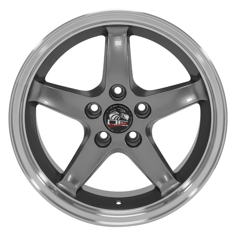 OE FR04B Wheels - Gloss Gunmetal Machined Lip