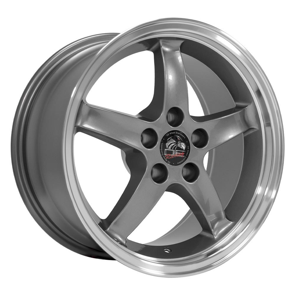 OE FR04B Wheels - Gloss Gunmetal Machined Lip