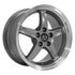 OE FR04B Wheels - Gloss Gunmetal Machined Lip