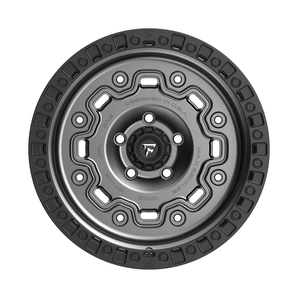 Fittipaldi Off Road FT100AB Wheel - Satin Anthracite with Satin Black Lip
