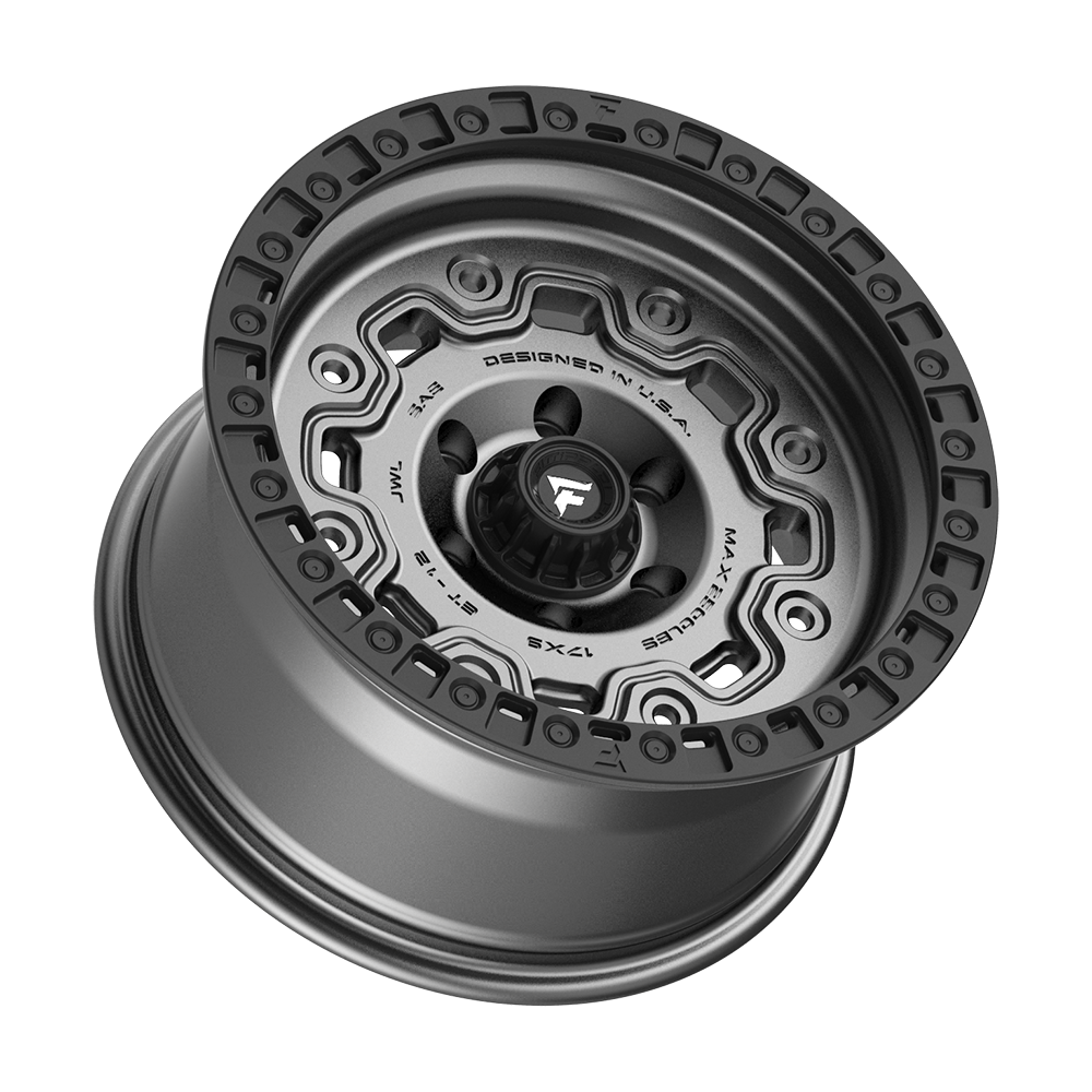 Fittipaldi Off Road FT100AB Wheel - Satin Anthracite with Satin Black Lip
