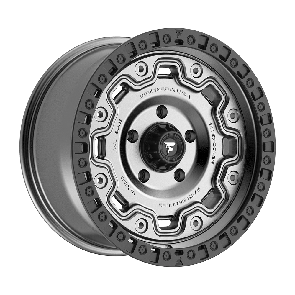 Fittipaldi Off Road FT100AB Wheel - Satin Anthracite with Satin Black Lip