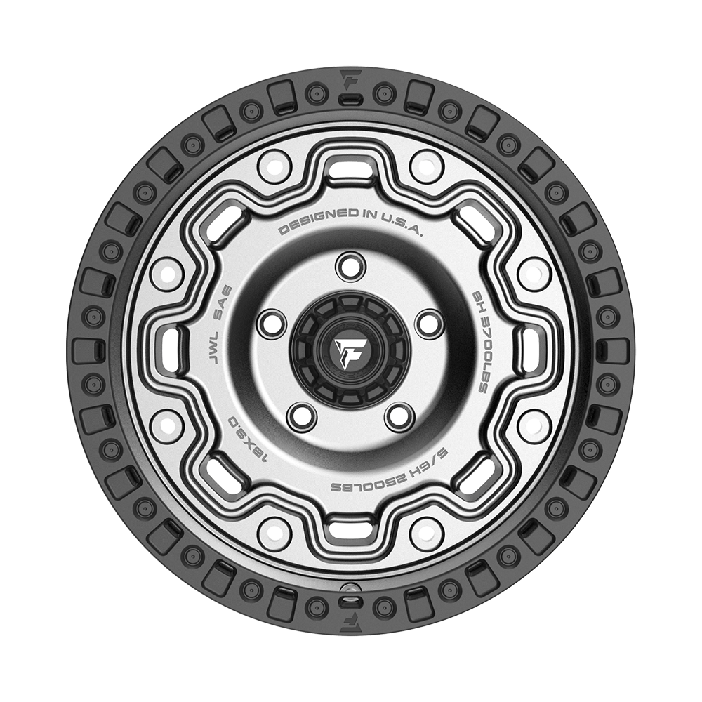 Fittipaldi Off Road FT100AB Wheel - Satin Anthracite with Satin Black Lip