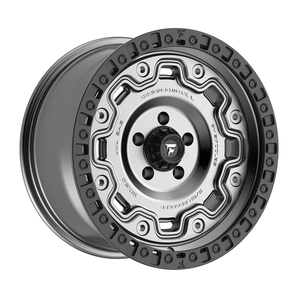 Fittipaldi Off Road FT100AB Wheel - Satin Anthracite with Satin Black Lip