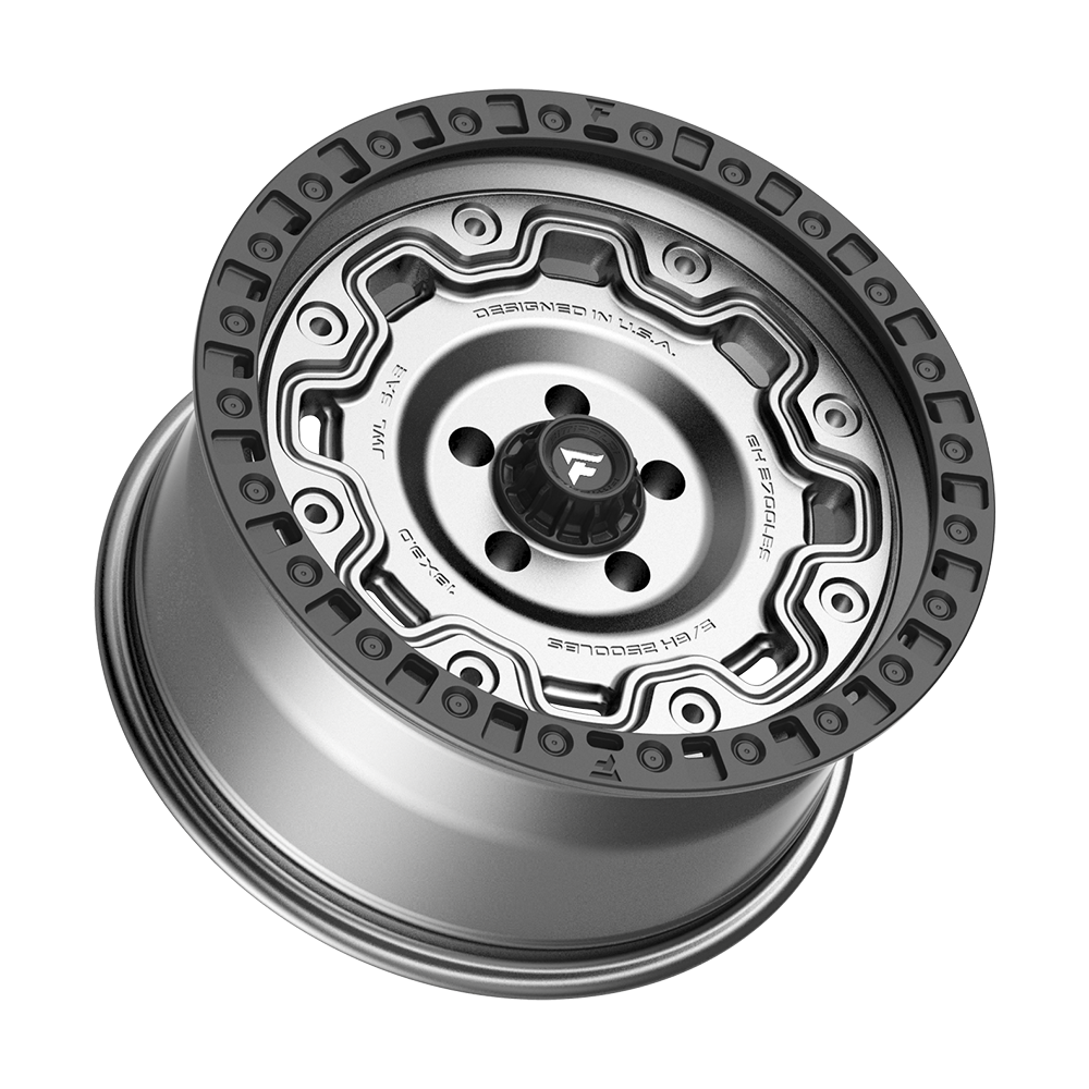 Fittipaldi Off Road FT100AB Wheel - Satin Anthracite with Satin Black Lip