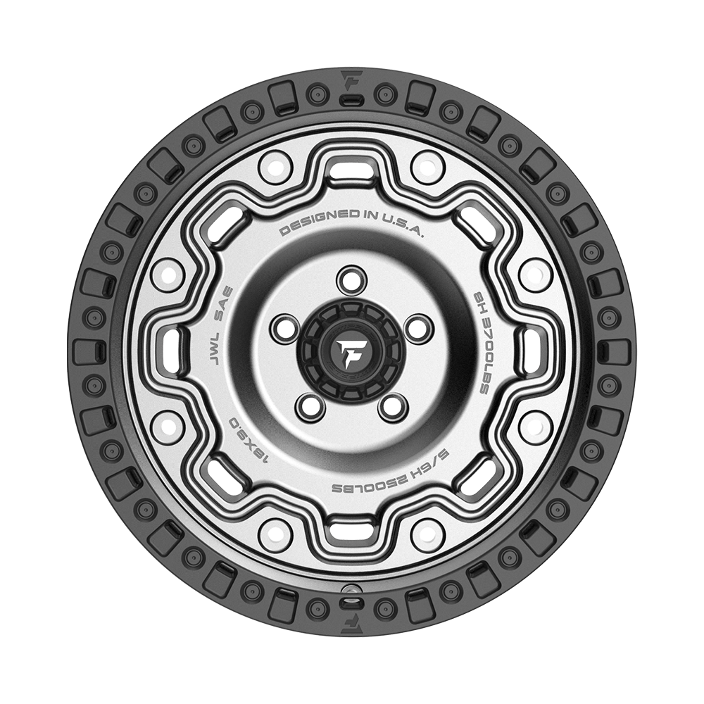 Fittipaldi Off Road FT100AB Wheel - Satin Anthracite with Satin Black Lip