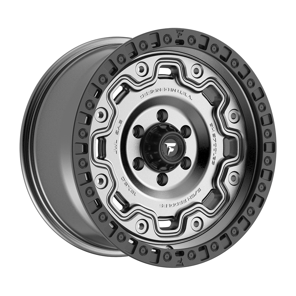 Fittipaldi Off Road FT100AB Wheel - Satin Anthracite with Satin Black Lip
