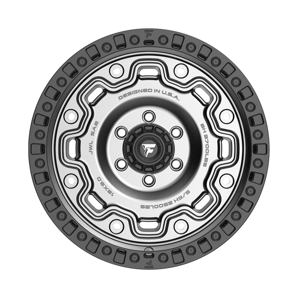 Fittipaldi Off Road FT100AB Wheel - Satin Anthracite with Satin Black Lip