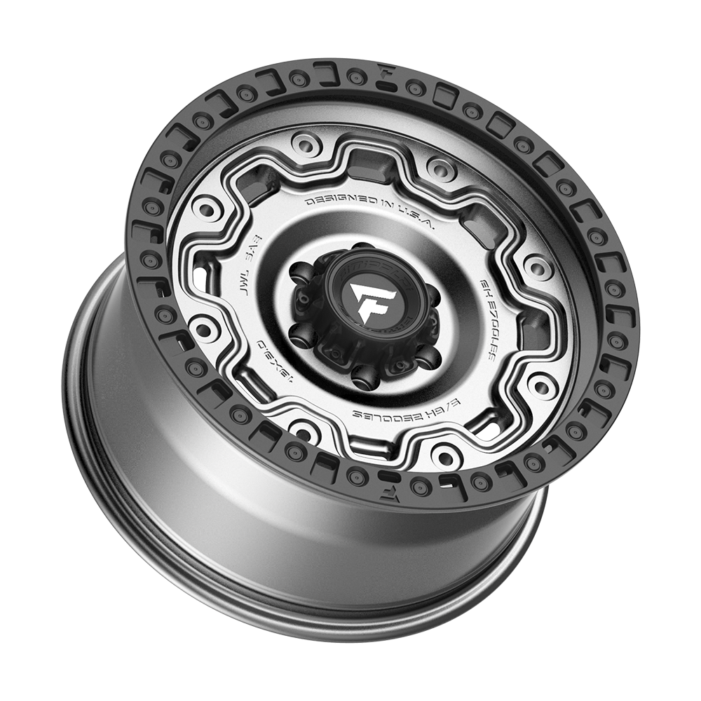 Fittipaldi Off Road FT100AB Wheel - Satin Anthracite with Satin Black Lip