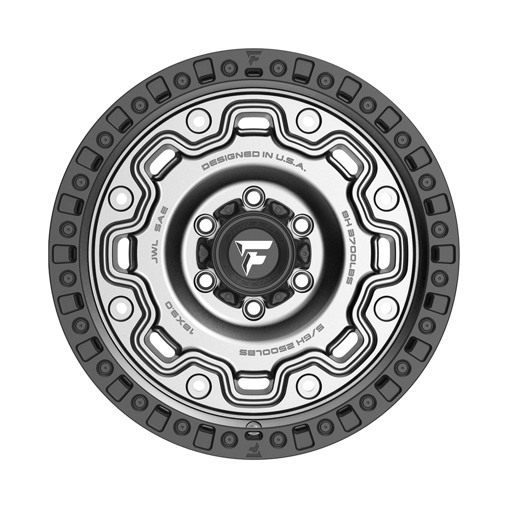 Fittipaldi Off Road FT100AB Wheel - Satin Anthracite with Satin Black Lip