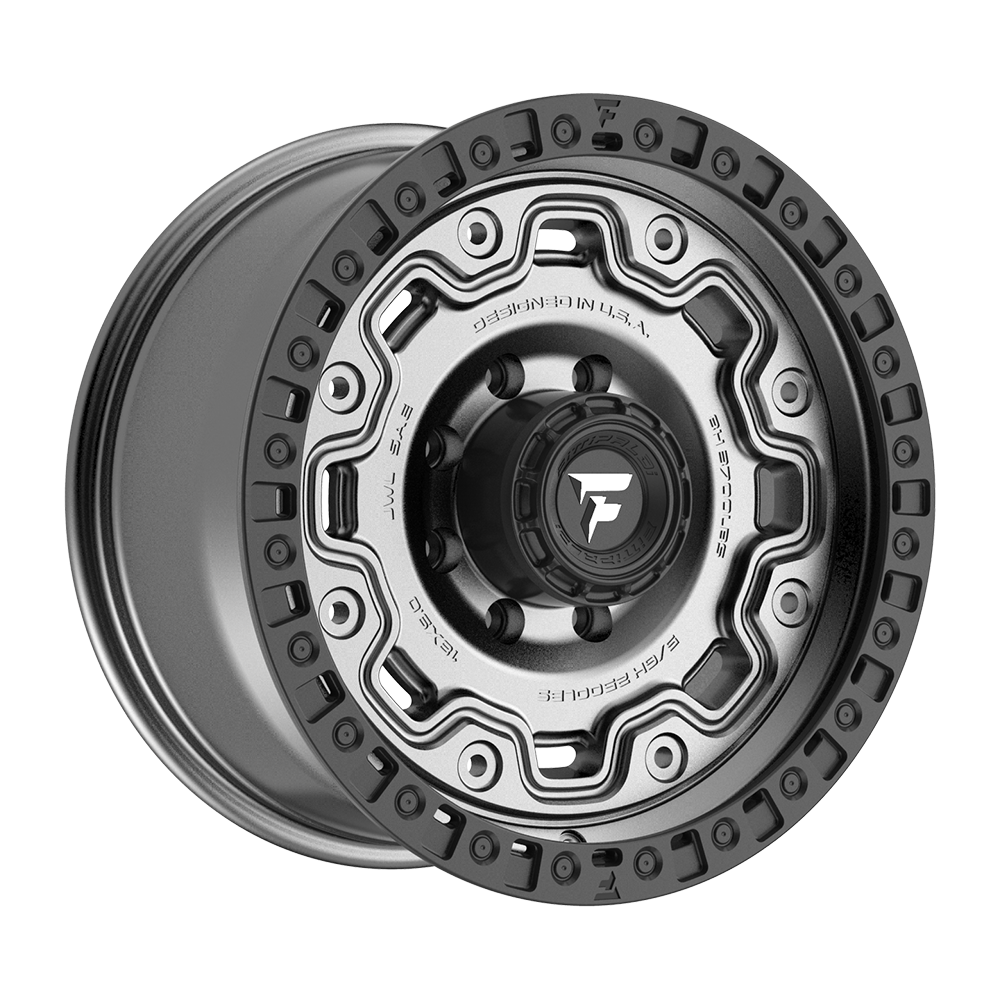 Fittipaldi Off Road FT100AB Wheel - Satin Anthracite with Satin Black Lip