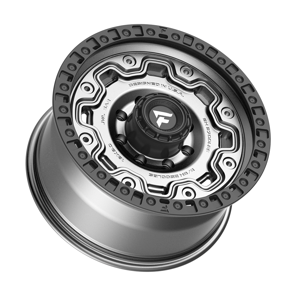 Fittipaldi Off Road FT100AB Wheel - Satin Anthracite with Satin Black Lip
