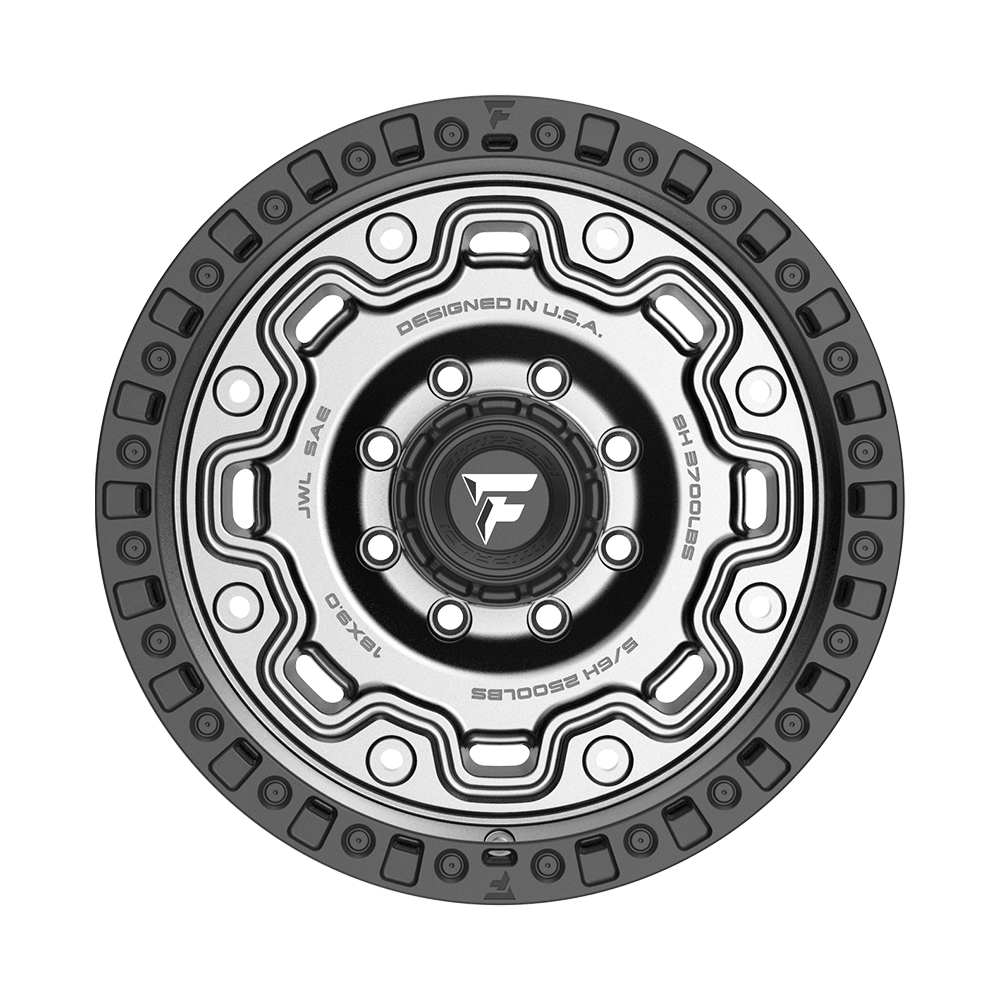 Fittipaldi Off Road FT100AB Wheel - Satin Anthracite with Satin Black Lip