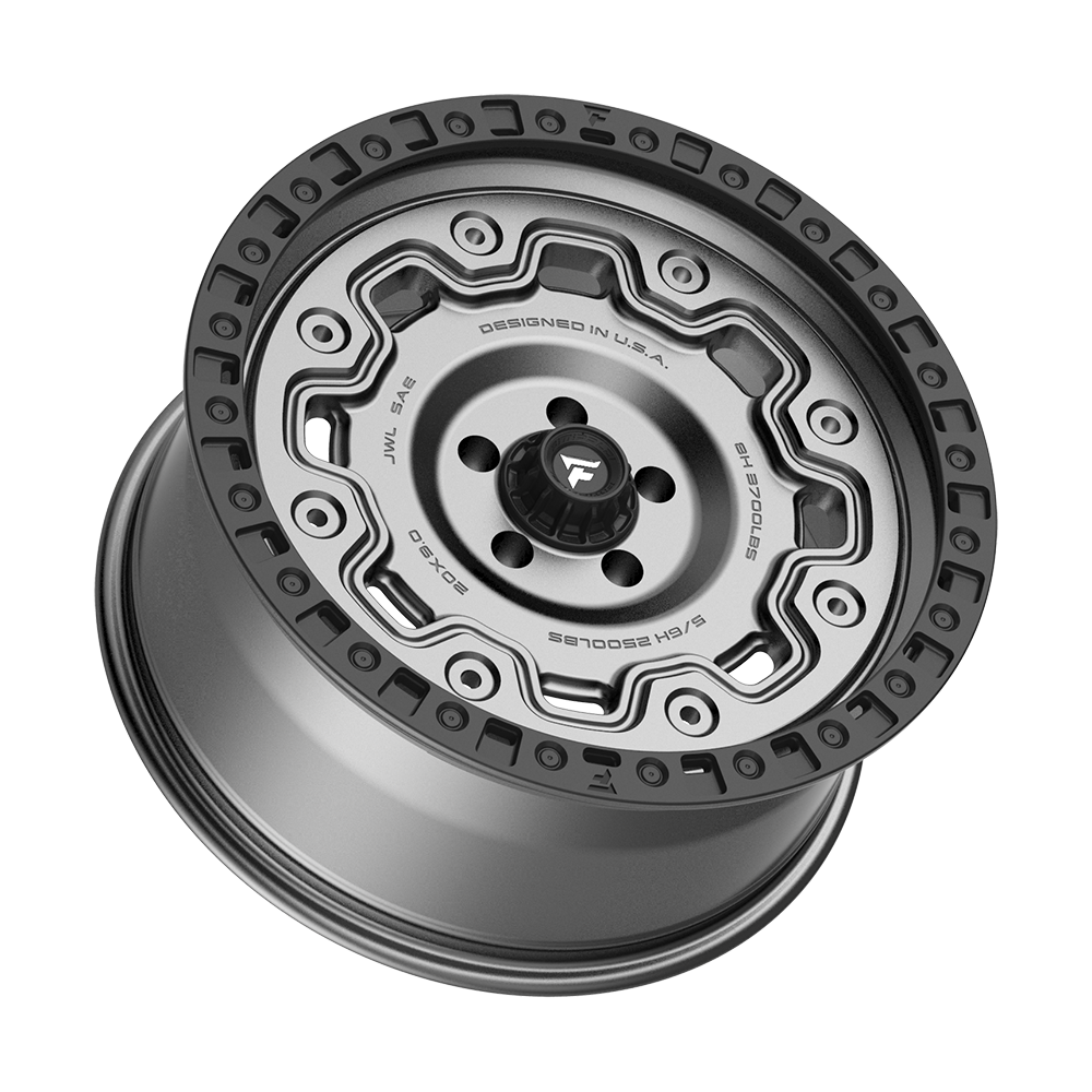 Fittipaldi Off Road FT100AB Wheel - Satin Anthracite with Satin Black Lip