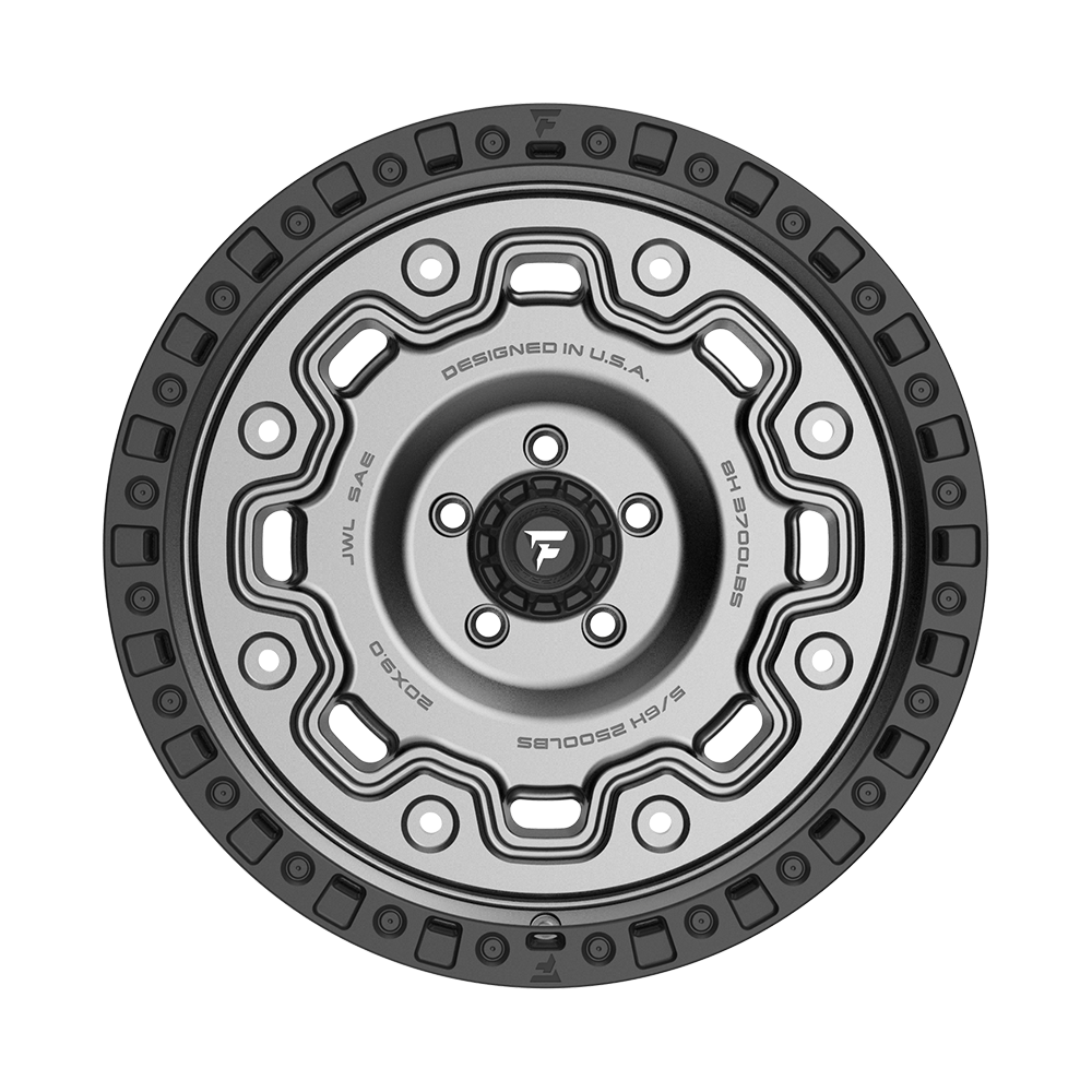 Fittipaldi Off Road FT100AB Wheel - Satin Anthracite with Satin Black Lip