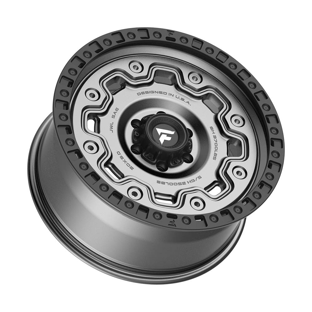 Fittipaldi Off Road FT100AB Wheel - Satin Anthracite with Satin Black Lip