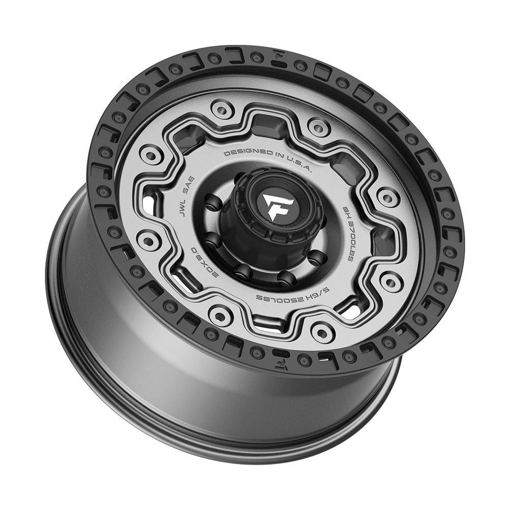 Fittipaldi Off Road FT100AB Wheel - Satin Anthracite with Satin Black Lip