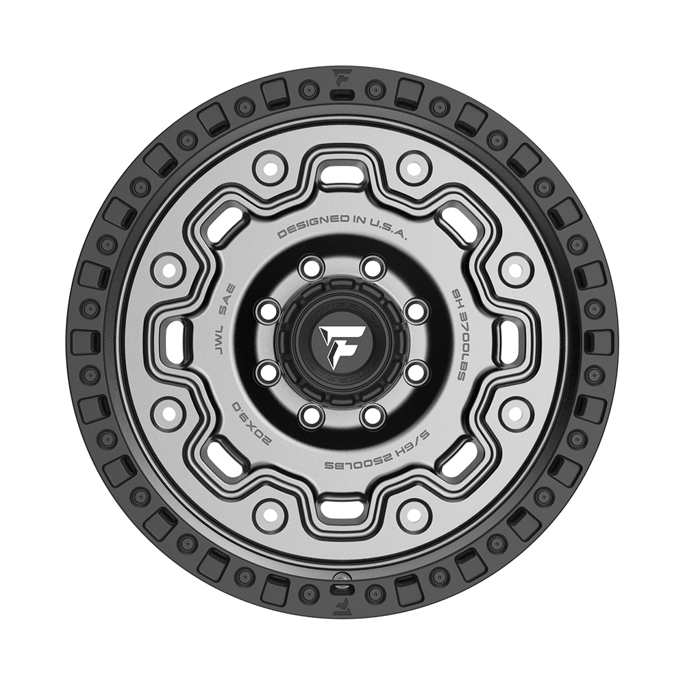 Fittipaldi Off Road FT100AB Wheel - Satin Anthracite with Satin Black Lip