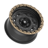 Fittipaldi Off Road FT100BZ Wheel - Satin Black with Bronze Ring