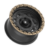 Fittipaldi Off Road FT100BZ Wheel - Satin Black with Bronze Ring