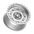 Fittipaldi Off Road FT100MS Wheel - Gloss Silver with Machined Face and Undercut