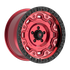 Fittipaldi Off Road FT100RTB Wheel - Gloss Red with Machined Face, Red Tint, and Satin Black Lip