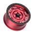 Fittipaldi Off Road FT100RTB Wheel - Gloss Red with Machined Face, Red Tint, and Satin Black Lip