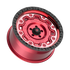 Fittipaldi Off Road FT100RTB Wheel - Gloss Red with Machined Face, Red Tint, and Satin Black Lip