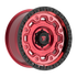 Fittipaldi Off Road FT100RTB Wheel - Gloss Red with Machined Face, Red Tint, and Satin Black Lip