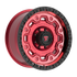 Fittipaldi Off Road FT100RTB Wheel - Gloss Red with Machined Face, Red Tint, and Satin Black Lip