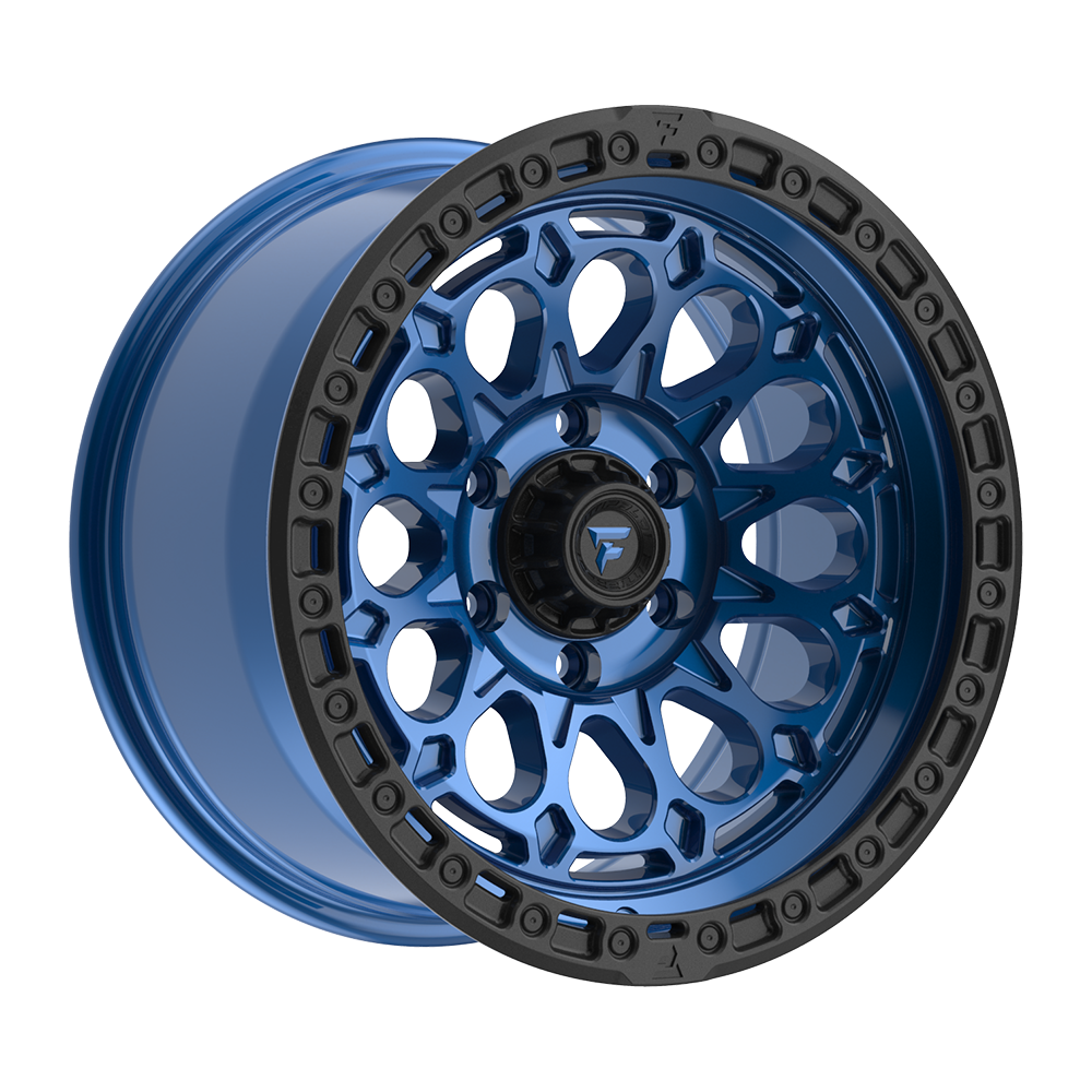 Fittipaldi Off Road FT101BLB Wheel - Gloss Blue with Satin Black Lip