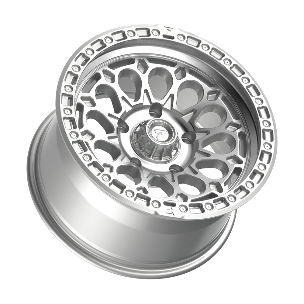Fittipaldi Off Road FT101MS Wheel - Gloss Silver with Machined Face and Undercut