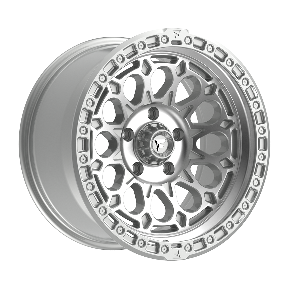 Fittipaldi Off Road FT101MS Wheel - Gloss Silver with Machined Face and Undercut