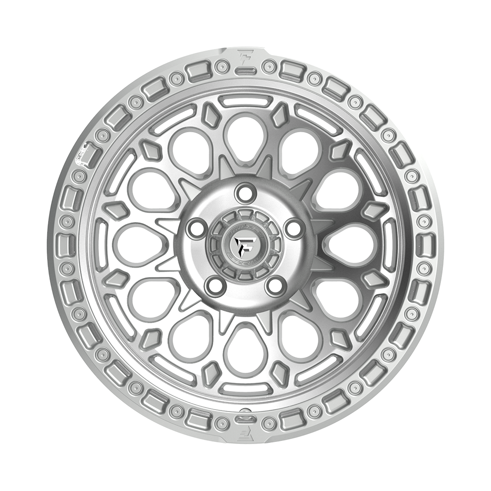Fittipaldi Off Road FT101MS Wheel - Gloss Silver with Machined Face and Undercut