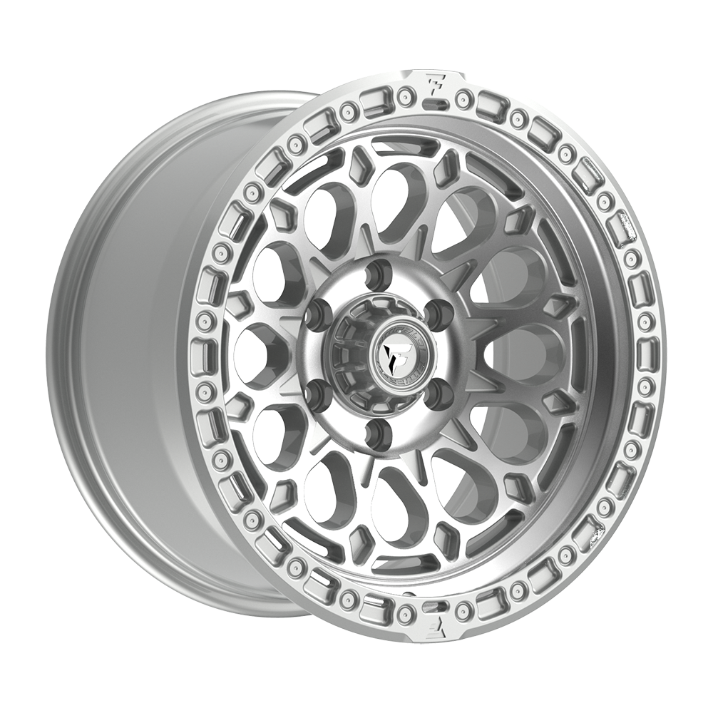 Fittipaldi Off Road FT101MS Wheel - Gloss Silver with Machined Face and Undercut