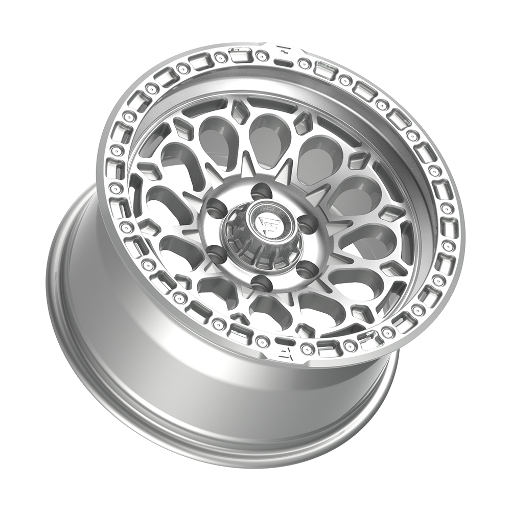 Fittipaldi Off Road FT101MS Wheel - Gloss Silver with Machined Face and Undercut