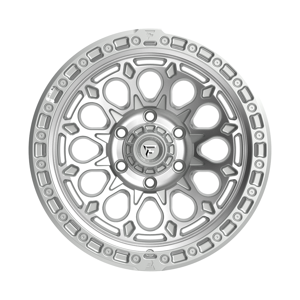 Fittipaldi Off Road FT101MS Wheel - Gloss Silver with Machined Face and Undercut