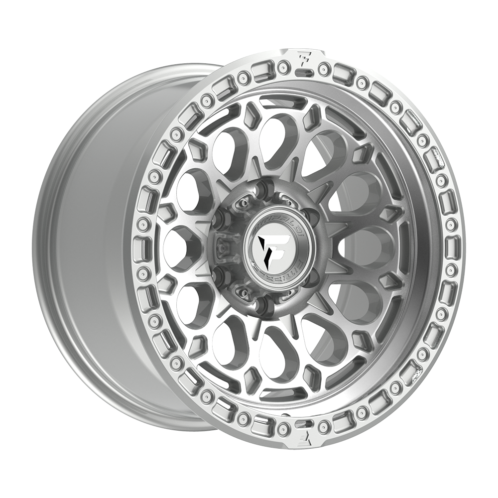 Fittipaldi Off Road FT101MS Wheel - Gloss Silver with Machined Face and Undercut