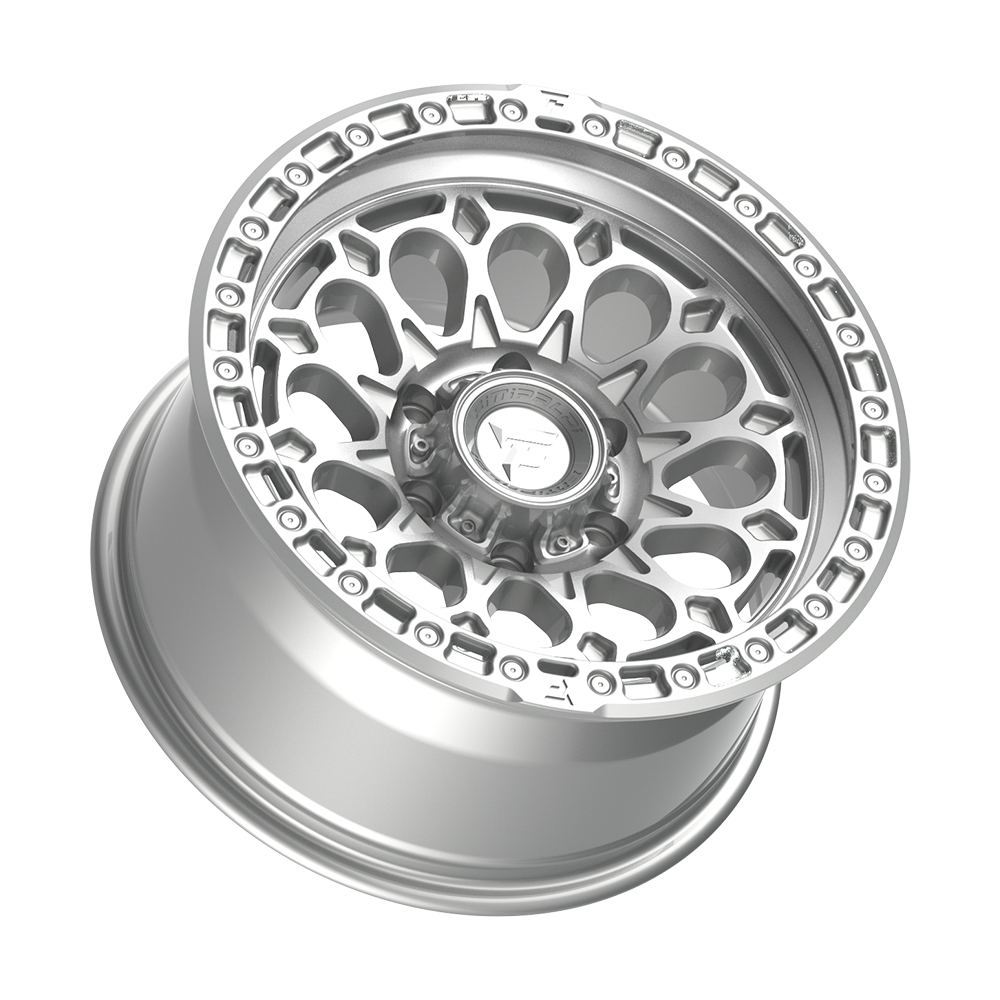 Fittipaldi Off Road FT101MS Wheel - Gloss Silver with Machined Face and Undercut