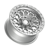 Fittipaldi Off Road FT101MS Wheel - Gloss Silver with Machined Face and Undercut