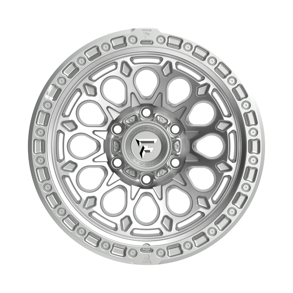Fittipaldi Off Road FT101MS Wheel - Gloss Silver with Machined Face and Undercut