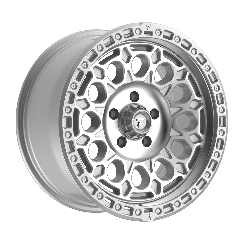 Fittipaldi Off Road FT101MS Wheel - Gloss Silver with Machined Face and Undercut